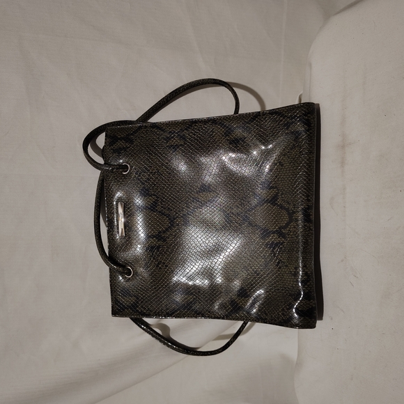 Nine West Handbags - Nine West purse fake  snake skin, orange interior